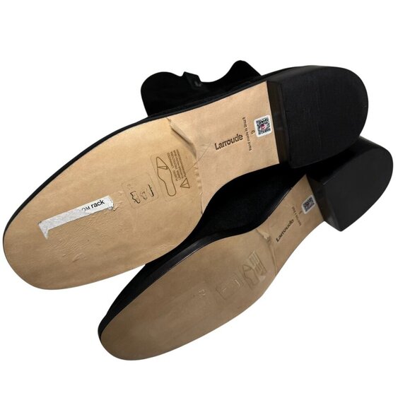 LARROUDE Barb Mid Calf Boots Size 9.5 -10 Black Suede NEW $430 Anthropologie - Picture 7 of 7